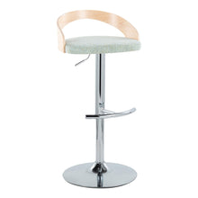 Load image into Gallery viewer, Grotto - Contemporary Adjustable Barstool, Swivel With Rounded T Footrest (Set of 2)