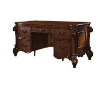 Load image into Gallery viewer, 74" Brown Executive Desk With Five Drawers