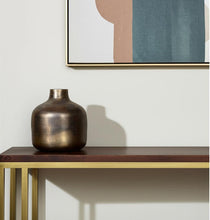 Load image into Gallery viewer, Cylinder Table Vase (608307) - Antiqued Gold