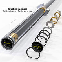 Load image into Gallery viewer, Barbell Bar For 2" Olympic Plates, Home Gym Weightlifting Bar 4Ft Solid Chrome Weight Bar 5Ft Fitness Training Curl Barbell 7.2Ft - Silver
