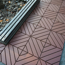 Load image into Gallery viewer, Interlocking Deck Waterproof Outdoor Patio Tiles (Set of 44) - Brown