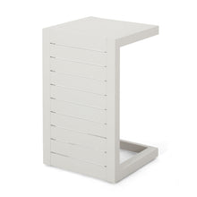 Load image into Gallery viewer, Aluminum Outdoor C - Shaped Side Table For Patio