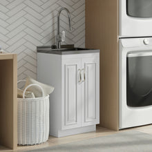 Load image into Gallery viewer, Darwin - Deluxe Laundry Cabinet With Pull-Out Faucet And Stainless Steel Sink