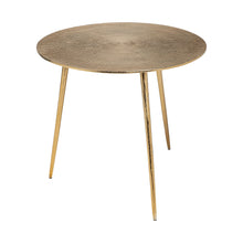 Load image into Gallery viewer, 21" Metal Round End Table - Gold