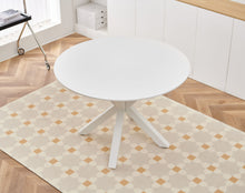 Load image into Gallery viewer, Table Mid-Century Dining Table For 4 - 6 People With Round Table Top, Pedestal Dining Table, End Table Leisure Coffee Table, Cross Leg