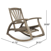Load image into Gallery viewer, Outdoor Reclining Rocking Chair - Gray