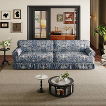 Load image into Gallery viewer, Luxuriously Comfortable Cloud Couch Sofa With Elegant Rolled Arms & Pleated Skirt Design