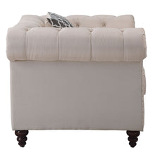 Load image into Gallery viewer, Aurelia - Linen Chair With Pillow - Beige