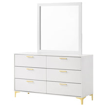 Load image into Gallery viewer, James - 6 Drawer Dresser With Mirror - White