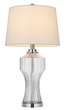 Load image into Gallery viewer, Glass Table Lamp With Empire Shade - Clear White