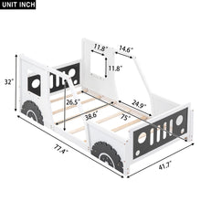 Load image into Gallery viewer, Classic Car Shaped Platform Bed With Wheels