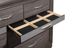 Load image into Gallery viewer, Wood Nine Drawer Double Dresser - Gray