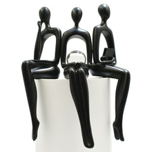 Load image into Gallery viewer, People Tabletop Sculpture (Set of 3) (568345) - Black