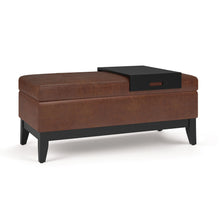 Load image into Gallery viewer, Oregon - Contemporary Storage Ottoman Bench With Tray
