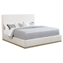 Load image into Gallery viewer, Talbot - Eastern King Platform Bed With Elevated Headboard - Cream