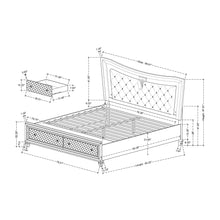 Load image into Gallery viewer, Cross - Elegant Design Bed With LED