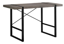 Load image into Gallery viewer, 49" Taupe and Black Computer Desk
