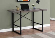 Load image into Gallery viewer, 49" Taupe and Black Computer Desk