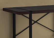 Load image into Gallery viewer, 49" Dark Brown and Black Computer Desk