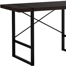 Load image into Gallery viewer, 49" Dark Brown and Black Computer Desk