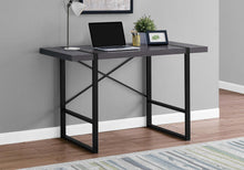 Load image into Gallery viewer, 49" Gray and Black Computer Desk