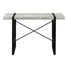 Load image into Gallery viewer, 49" Gray and Black Computer Desk