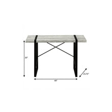 Load image into Gallery viewer, 49" Gray and Black Computer Desk