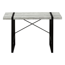 Load image into Gallery viewer, 49" Gray and Black Computer Desk