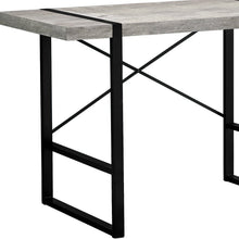 Load image into Gallery viewer, 49" Gray and Black Computer Desk