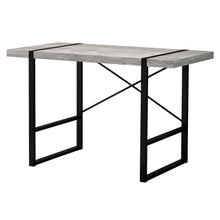 Load image into Gallery viewer, 49" Gray and Black Computer Desk