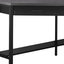 Load image into Gallery viewer, 42" Gray and Black Corner Computer Desk