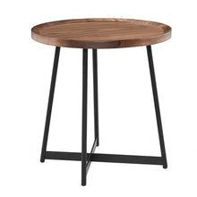 Load image into Gallery viewer, Round Side Table - American Walnut And Black