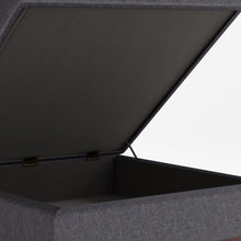 Load image into Gallery viewer, Owen - Square Coffee Table Storage Ottoman - Slate Gray