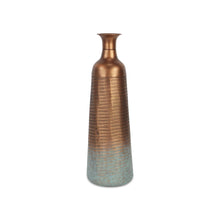 Load image into Gallery viewer, Abstract Tapered Table Vase - Copper / Teal