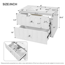 Load image into Gallery viewer, Floating Bathroom Vanity With Oval Knobs & Round Edge, Soft Close Drawer Slides