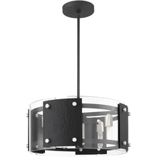 Load image into Gallery viewer, 18" 7 Light Dimmable Chandelier With Shades - Black