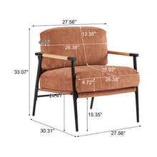 Load image into Gallery viewer, Modern Accent Chair With Plush Cushions, Cozy Seating