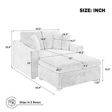 Load image into Gallery viewer, Modern Chaise Sofa With Hidden Storage For Living Room