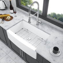 Load image into Gallery viewer, Farmhouse Sink, Apron Front Single Bowl With Arch Edge Design