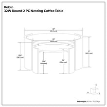 Load image into Gallery viewer, Robin - 2 Piece Nesting Table - Gray