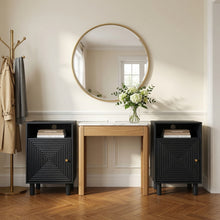 Load image into Gallery viewer, Nightstand With Charging Station & Storage