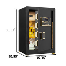 Load image into Gallery viewer, Security Electronic Home Safe With Digital Lock, Removable Shelf, Mute Function, Interior For Documents, Cash, Jewelry