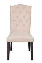Load image into Gallery viewer, Tufted And Upholstered Linen Dining Side Chairs (Set of 2) - Beige