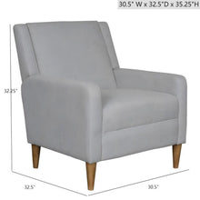 Load image into Gallery viewer, Upholstered Accent Armchair - Light Gray