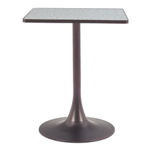 Load image into Gallery viewer, 24" Steel Pedestal Base Square Dining Table - Gray
