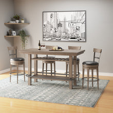 Load image into Gallery viewer, Bar Height Storage Table With Construction - Brown