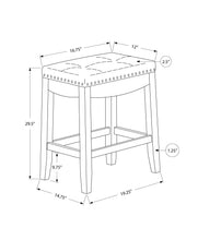 Load image into Gallery viewer, Comfortable Bar Stool, Bar Height, Saddle Seat, Transitional (Set of 2)