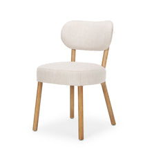 Load image into Gallery viewer, Upholstered Fabric Open Back Dining Side Chair - Beige