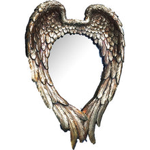 Load image into Gallery viewer, 22" Antiqued Heart Resin Framed Accent Mirror - Gold