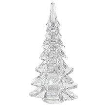 Load image into Gallery viewer, Mouth Blown Christmas Tree Sculpture (376081) - Clear